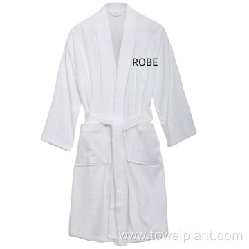hotel bathrobe custom cotton terry bathrobe with logo